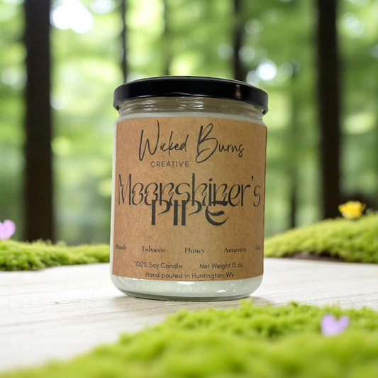 Moonshiner’s Pipe – Tobacco, Brandy & Oak Soy Candle