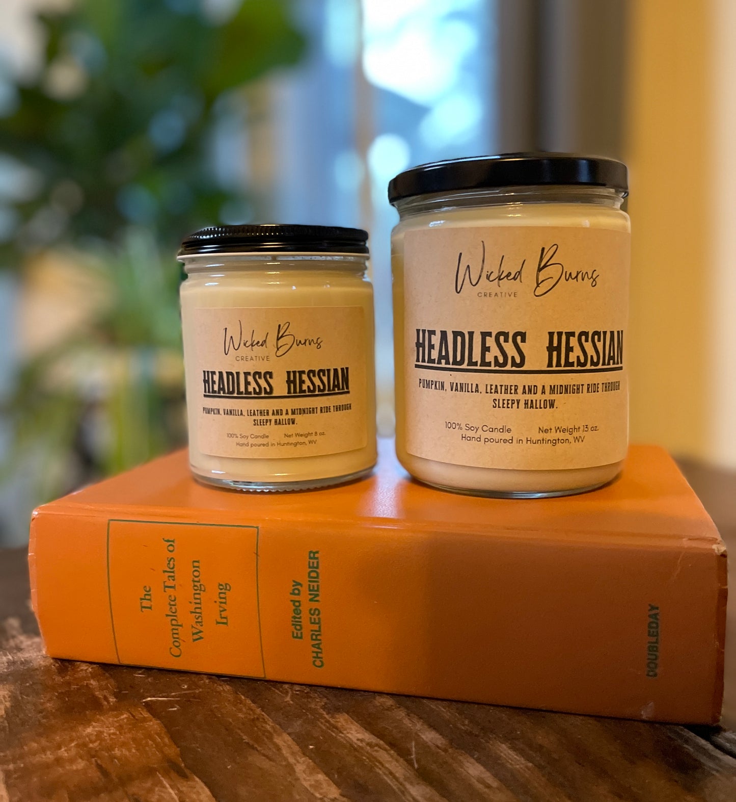 Headless Hessian Candle – Masculine Pumpkin & Smoky Spice