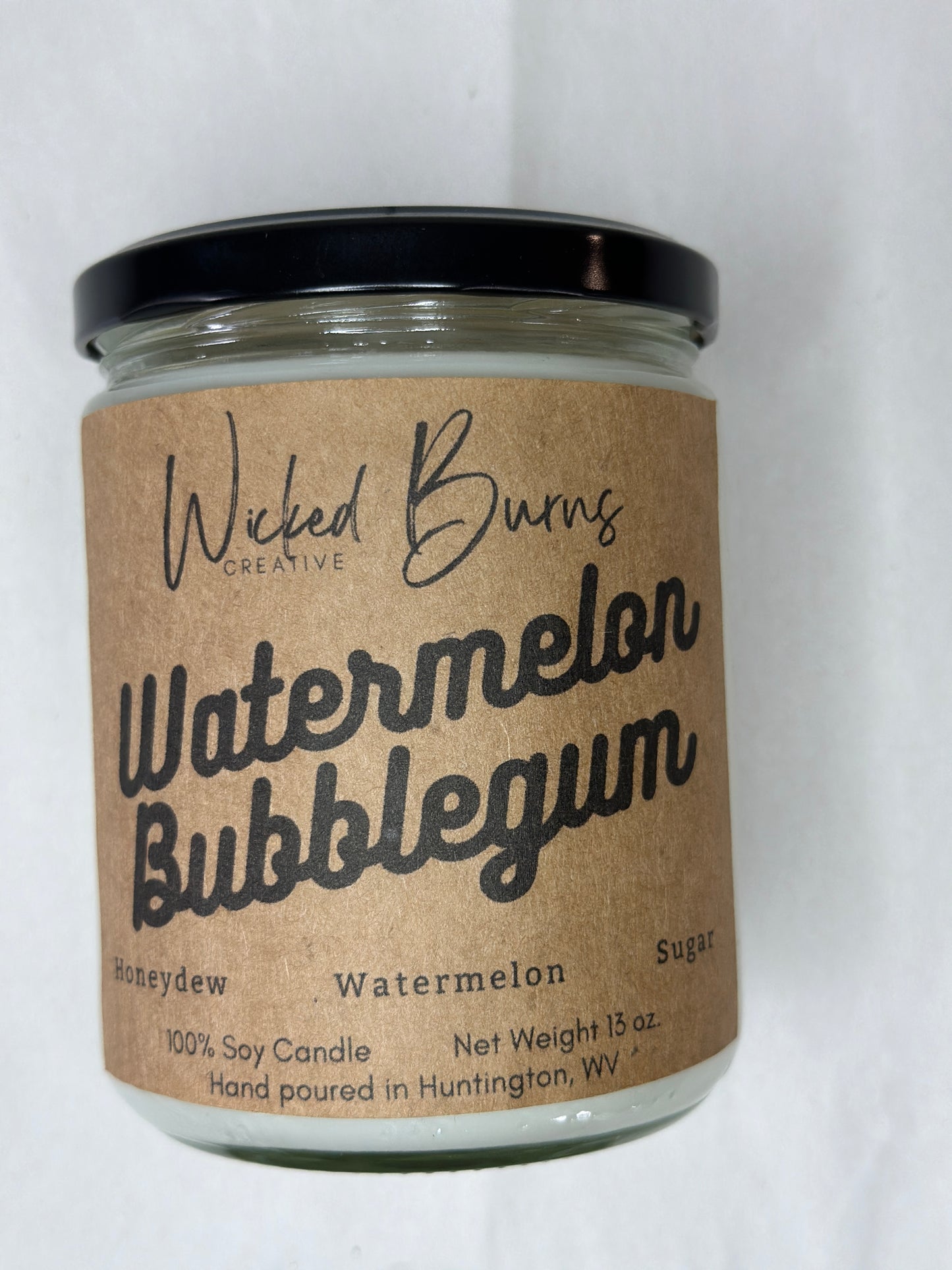 Watermelon Bubblegum Candle – Sweet Melon Candy Soy Candle | 8 oz & 13 oz