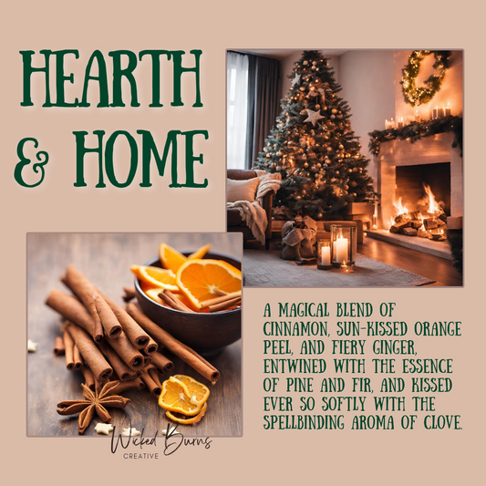 🏠🔥 Hearth & Home Candle – Orange Spice, Winter Greens & Fireside Warmth (13 oz Soy)