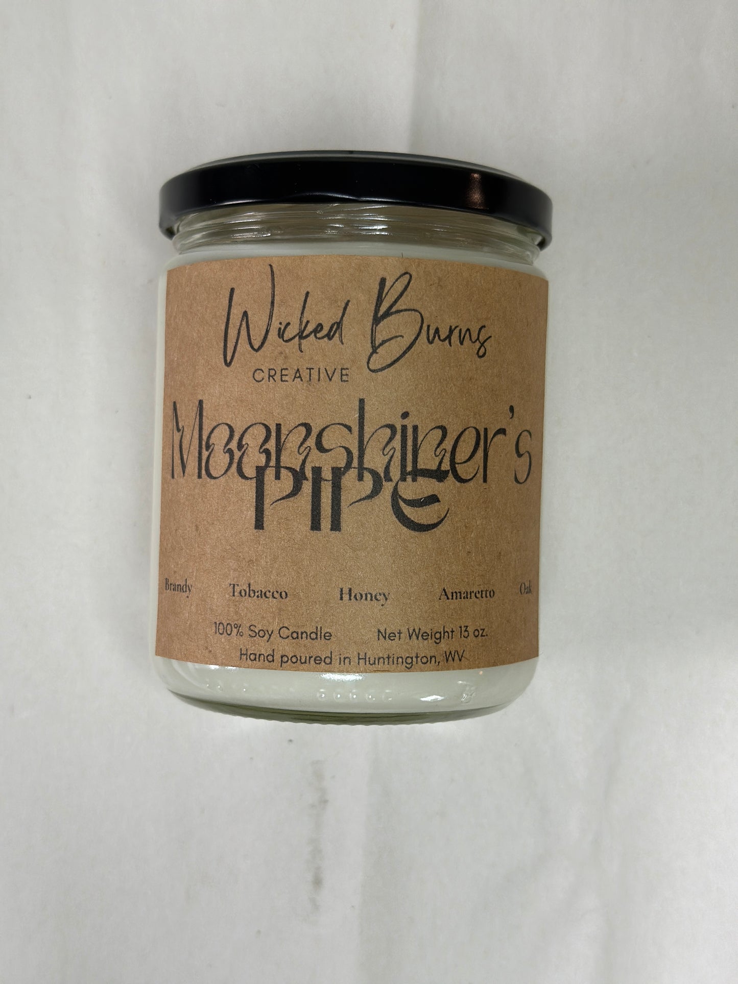 Moonshiner’s Pipe – Tobacco, Brandy & Oak Soy Candle