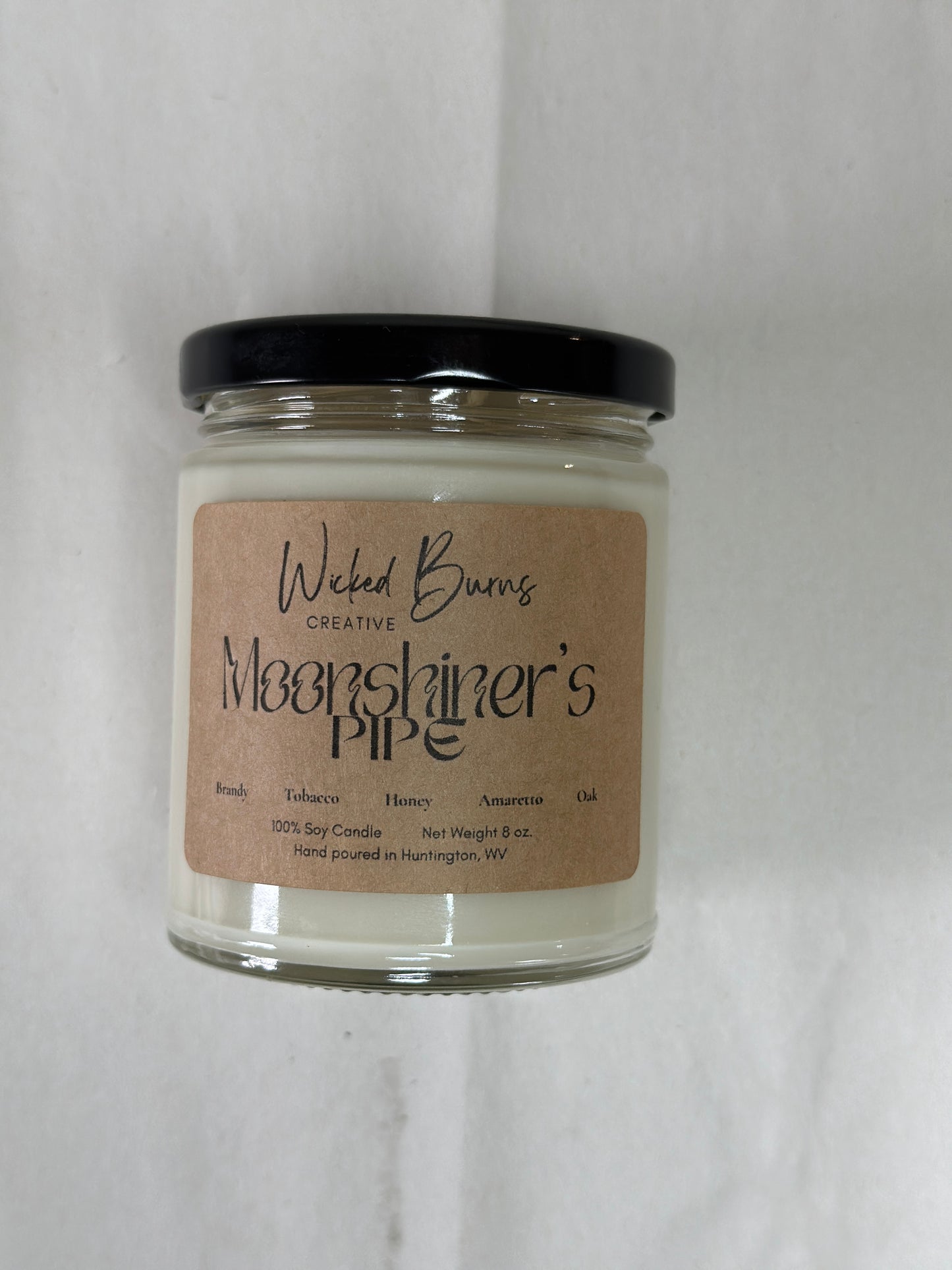 Moonshiner’s Pipe – Tobacco, Brandy & Oak Soy Candle