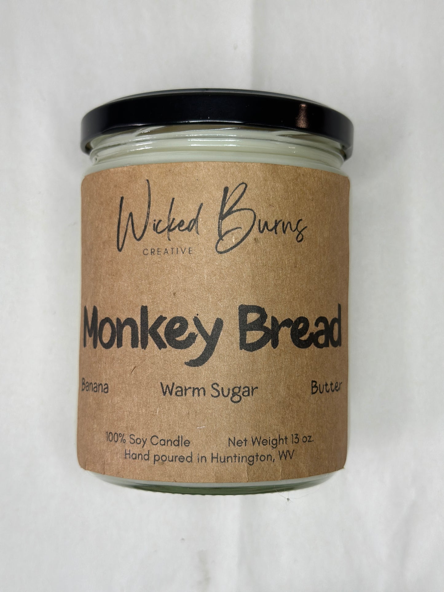 Monkey Bread Candle – Banana Nut Bread Delight | 100% Soy Wax | 8 oz & 13 oz