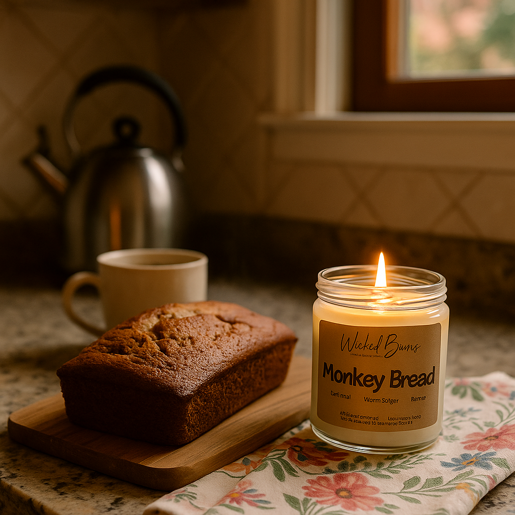 Monkey Bread Candle – Banana Nut Bread Delight | 100% Soy Wax | 8 oz & 13 oz