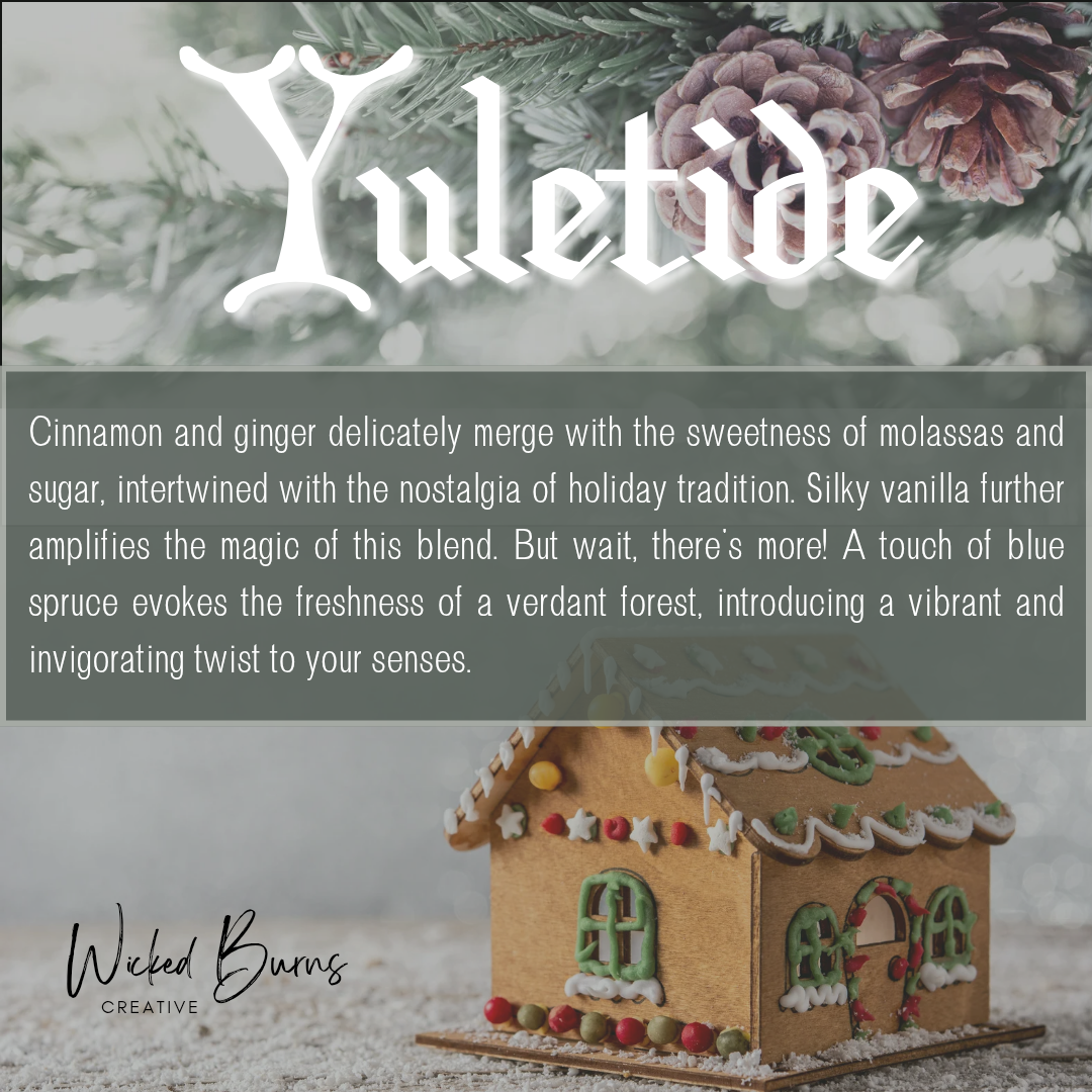 🎄✨ Yuletide Candle – Sugared Ginger Treats &amp; a Whisper of Winter Spruce (13 oz Soy)